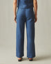 Women's Linen Wide Leg Pant - Marine Navy
